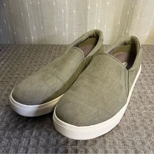 Dr Scholls Olive Green Slip Ons